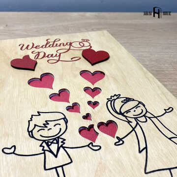 Our wedding day (A wish book, hearts)