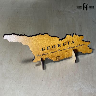 Georgia map shape stand 